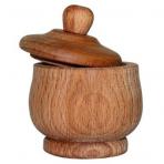 бамбуковая посуда  Солонка деревянная малая бук