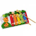 Копии музыкальных инструментов Металлофон 5 тонов цветной "Жирафик"