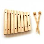 Музыкальные игрушки Ксилофон деревянный 8 тонов неокрашенный