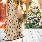 фото заготовки Олень среди елей (сборная модель с подсветкой)