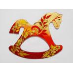 Новогодние игрушки Подвеска лошадка Русская сказка