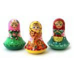 Звучащие шары Неваляшка окрашенная маленькая (юбочка)