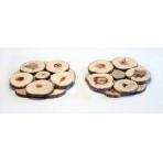 Изделия из можжевельника Подставка маленькая (под кружку)