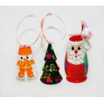 Новогодние игрушки Подвески новогодние 3шт