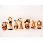 Новогодние игрушки Набор подвесок Золотой