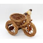 Предметы интерьера Кашпо плетеное Велосипед