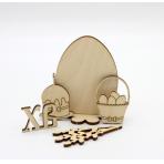 Яйца для раскраски из дерева Пасхальный набор для творчества с вербой