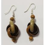 Украшения из дерева Серьги Кольца №2