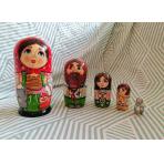 Деревянные матрешки Матрешка Масленица 5 мест