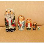 Деревянные матрешки Матрешка Новогодняя 5 мест