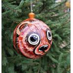 Колокольчики и шары из дерева Шар на елку Медведь 100мм