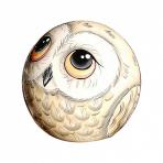 Звучащие шары Шар-неваляшка Полярная сова