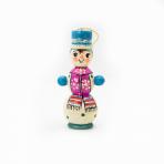 Новогодние игрушки Снеговик с шарфом(подвеска)