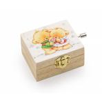 Копии музыкальных инструментов Мини-шарманка деревянная Медвежата