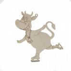 Деревянные заготовки Подвеска на елку бычок,коровка