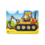 Геометрические пазлы, мозайки Пазл Экскаватор