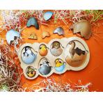 Пазлы в виде фигурок Рамка-вкладыш Кто живет в яйце? 