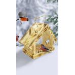 Скворечники и кормушки Кормушка для птиц из дерева подвесная с обжигом