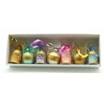 Новогодние игрушки Набор миниатюрных шариков и колокольчиков