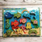 Игрушки шнуровки&nbsp;Магнитная рыбалка+шнуровка Море