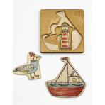 Пазлы в виде фигурок Пазл 3D Море мини