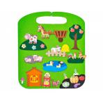 развивающие игры Коврик игралка в дорогу - Деревенский дворик