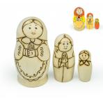 фото заготовки Набор Распиши матрёшку На светлый день (Девочка)