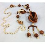 бусы из дерева фото Бусы Завитки