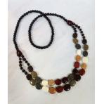 бусы из дерева фото Бусы Морские камушки