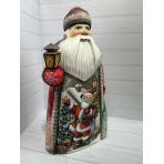 Фото новогодних подвесок Дед мороз с мешком и подарками