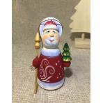 Фото новогодних подвесок Дед мороз с елочкой