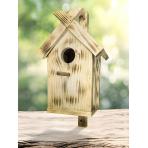 Скворечники и кормушки Скворечник WoodFun "Пионер" из обожжённой древесины, с креплением, 22x50x16 см