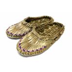 фото Лапти женские WoodFun из камыша, для бани и дома, размер 39-41, ручная работа, 30x15x7 см