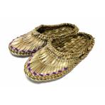 фото Лапти женские WoodFun из камыша, для бани и дома, р.37-39, ручная работа, 30x21x8 см