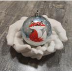  Новогодний шар Лисенок8см