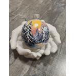  Новогодний  шар Зимний лес8см