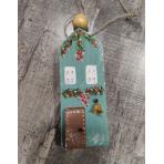  Новогодний домик(бирюзовый)