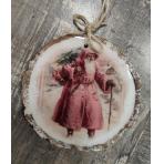  Новогодний ретро декупаж.Дед мороз