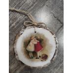  Новогодний ретро декупаж.Дети