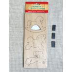 фото заготовки Набор для творчества с магнитом "Лошадки"