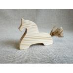 фото заготовки Фигурка лошадка с пушистым хвостом под роспись