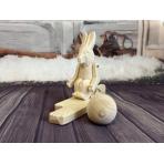 Фото Богородские игрушки Зайка на плоту