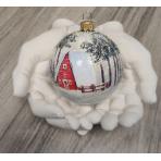  Новогодний шар Домик 8см