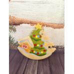 Новогодние игрушки Елочка с избушкой