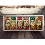 Новогодние игрушки Новогодний набор 6 предметов Дед Мороз матрешка 