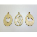 Яйца для раскраски из дерева&nbsp;Набор для творчества Пасхальный