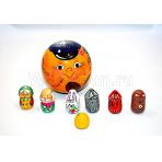 Пальчиковые наборы по сказкам Колобок  - набор пальчиковых игрушек в шкатулке 