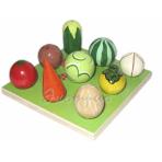 Математические игры Овощи на грядке 9 шт