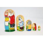 Матрешка сказка Матрешка по сказке  Колобок -авторская роспись