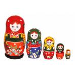 Русские классические матрешки Матрешка Загорская большая 5 в 1